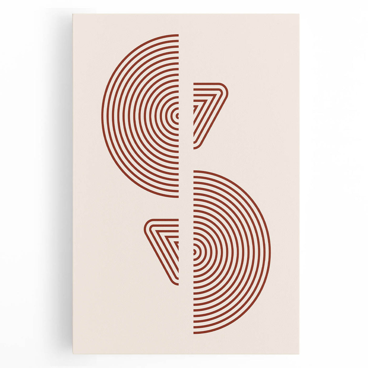 Geometric Boho Wall Art | Minimalist Circles & Triangles | Earthy Decor