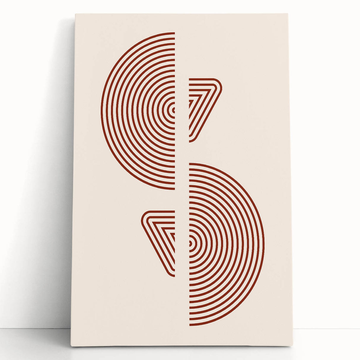 Geometric Boho Wall Art | Minimalist Circles & Triangles | Earthy Decor