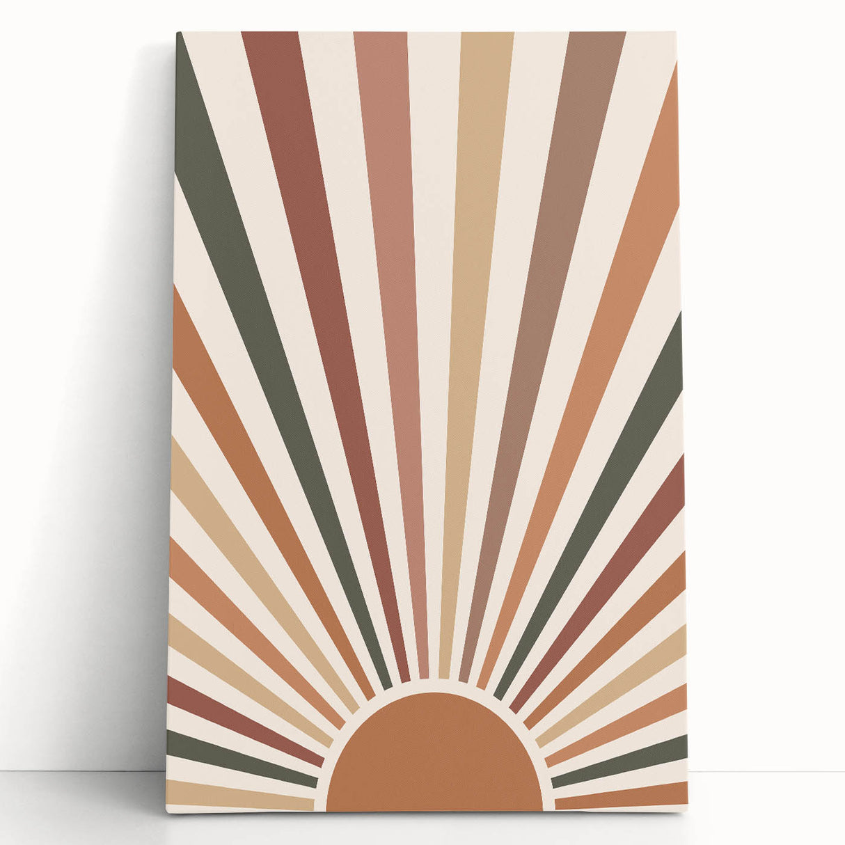 Bohemian Wall Art Sunrise | Eclectic Boho Decor Canvas | Retro Chic Design