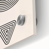 Bohemian Wall Art | Minimalist Boho Decor Canvas | Eclectic Black & White Art