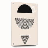 Bohemian Wall Art | Minimalist Boho Decor Canvas | Eclectic Black & White Art