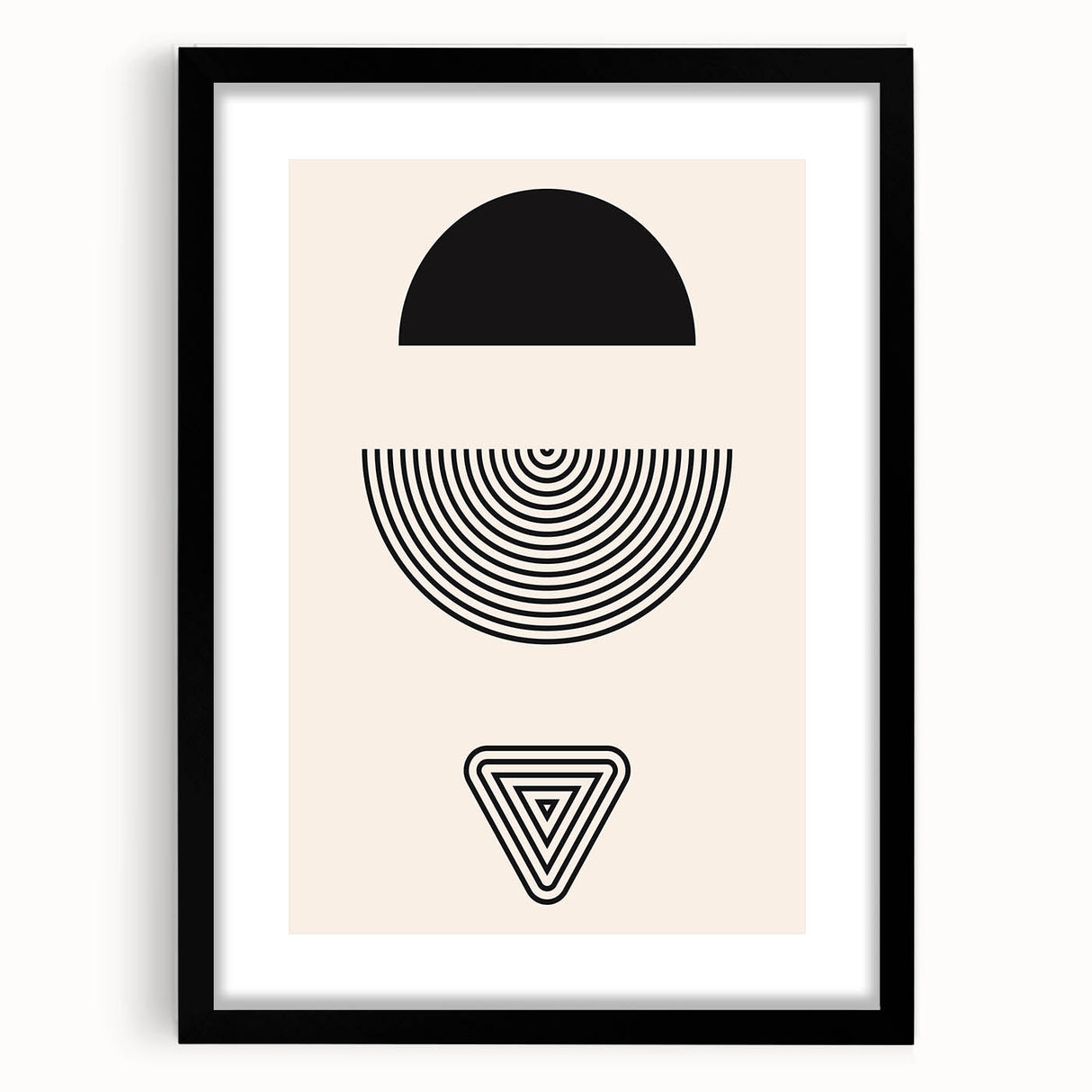 Bohemian Wall Art | Minimalist Boho Decor Canvas | Eclectic Black & White Art