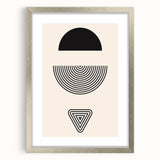 Bohemian Wall Art | Minimalist Boho Decor Canvas | Eclectic Black & White Art