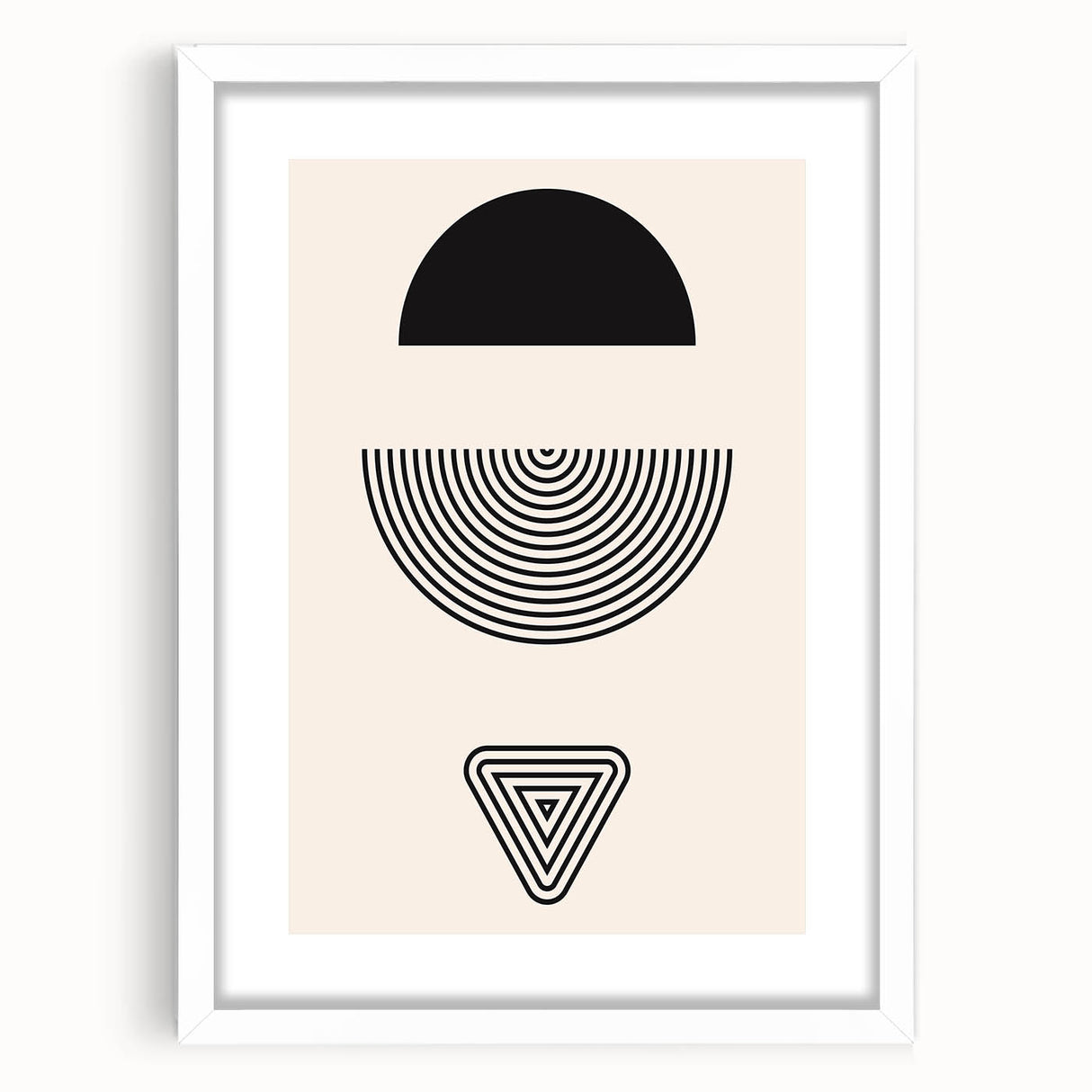 Bohemian Wall Art | Minimalist Boho Decor Canvas | Eclectic Black & White Art