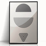 Bohemian Wall Art | Minimalist Boho Decor Canvas | Eclectic Black & White Art