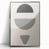 Bohemian Wall Art | Minimalist Boho Decor Canvas | Eclectic Black & White Art