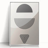 Bohemian Wall Art | Minimalist Boho Decor Canvas | Eclectic Black & White Art