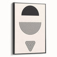 Bohemian Wall Art | Minimalist Boho Decor Canvas | Eclectic Black & White Art