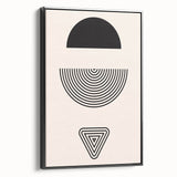 Bohemian Wall Art | Minimalist Boho Decor Canvas | Eclectic Black & White Art