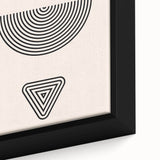 Bohemian Wall Art | Minimalist Boho Decor Canvas | Eclectic Black & White Art