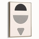 Bohemian Wall Art | Minimalist Boho Decor Canvas | Eclectic Black & White Art