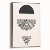 Bohemian Wall Art | Minimalist Boho Decor Canvas | Eclectic Black & White Art