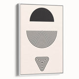 Bohemian Wall Art | Minimalist Boho Decor Canvas | Eclectic Black & White Art