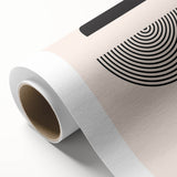 Bohemian Wall Art | Minimalist Boho Decor Canvas | Eclectic Black & White Art