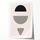 Bohemian Wall Art | Minimalist Boho Decor Canvas | Eclectic Black & White Art