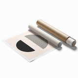 Bohemian Wall Art | Minimalist Boho Decor Canvas | Eclectic Black & White Art