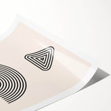 Bohemian Wall Art | Minimalist Boho Decor Canvas | Eclectic Black & White Art