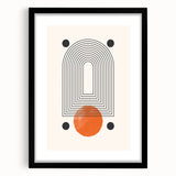 Modern Bohemian Wall Art | Geometric Boho Decor Canvas | Eclectic Art Print