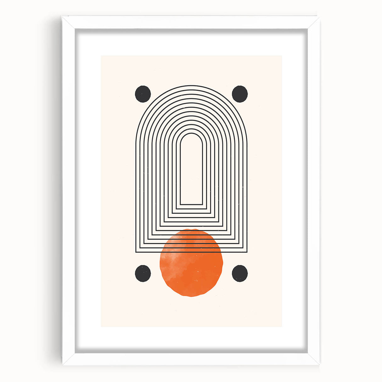 Modern Bohemian Wall Art | Geometric Boho Decor Canvas | Eclectic Art Print