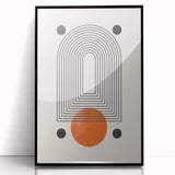 Modern Bohemian Wall Art | Geometric Boho Decor Canvas | Eclectic Art Print