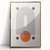 Modern Bohemian Wall Art | Geometric Boho Decor Canvas | Eclectic Art Print