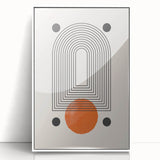 Modern Bohemian Wall Art | Geometric Boho Decor Canvas | Eclectic Art Print