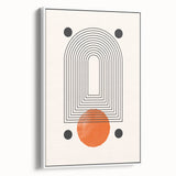 Modern Bohemian Wall Art | Geometric Boho Decor Canvas | Eclectic Art Print