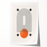 Modern Bohemian Wall Art | Geometric Boho Decor Canvas | Eclectic Art Print