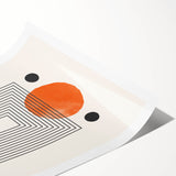 Modern Bohemian Wall Art | Geometric Boho Decor Canvas | Eclectic Art Print