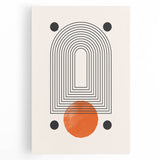 Modern Bohemian Wall Art | Geometric Boho Decor Canvas | Eclectic Art Print