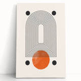 Modern Bohemian Wall Art | Geometric Boho Decor Canvas | Eclectic Art Print