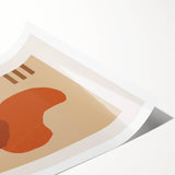 Bohemian Abstract Wall Art | Modern Geometric Boho Decor | Earthy Tones Print