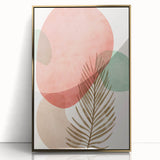 Bohemian Palm Leaf Wall Art | Modern Abstract Boho Decor | Nature Print