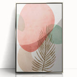 Bohemian Palm Leaf Wall Art | Modern Abstract Boho Decor | Nature Print
