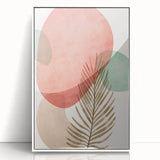 Bohemian Palm Leaf Wall Art | Modern Abstract Boho Decor | Nature Print