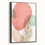 Bohemian Palm Leaf Wall Art | Modern Abstract Boho Decor | Nature Print