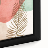 Bohemian Palm Leaf Wall Art | Modern Abstract Boho Decor | Nature Print