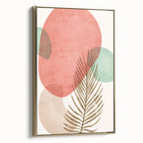 Bohemian Palm Leaf Wall Art | Modern Abstract Boho Decor | Nature Print