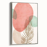 Bohemian Palm Leaf Wall Art | Modern Abstract Boho Decor | Nature Print