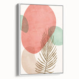 Bohemian Palm Leaf Wall Art | Modern Abstract Boho Decor | Nature Print