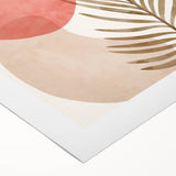 Bohemian Palm Leaf Wall Art | Modern Abstract Boho Decor | Nature Print