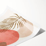 Bohemian Palm Leaf Wall Art | Modern Abstract Boho Decor | Nature Print