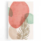 Bohemian Palm Leaf Wall Art | Modern Abstract Boho Decor | Nature Print
