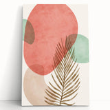 Bohemian Palm Leaf Wall Art | Modern Abstract Boho Decor | Nature Print
