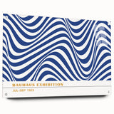 Bohemian Wall Art | Blue & White Eclectic Boho Decor Canvas Print