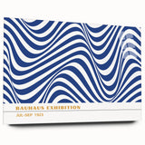 Bohemian Wall Art | Blue & White Eclectic Boho Decor Canvas Print