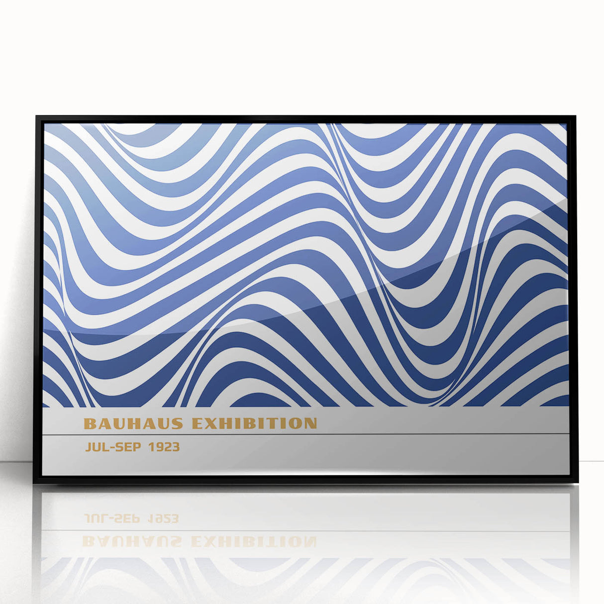 Bohemian Wall Art | Blue & White Eclectic Boho Decor Canvas Print