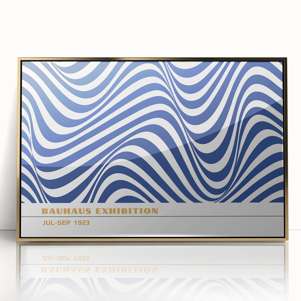 Bohemian Wall Art | Blue & White Eclectic Boho Decor Canvas Print