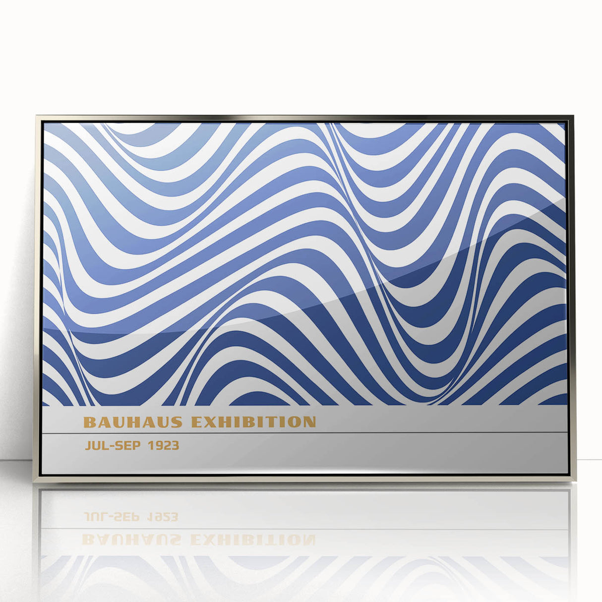 Bohemian Wall Art | Blue & White Eclectic Boho Decor Canvas Print