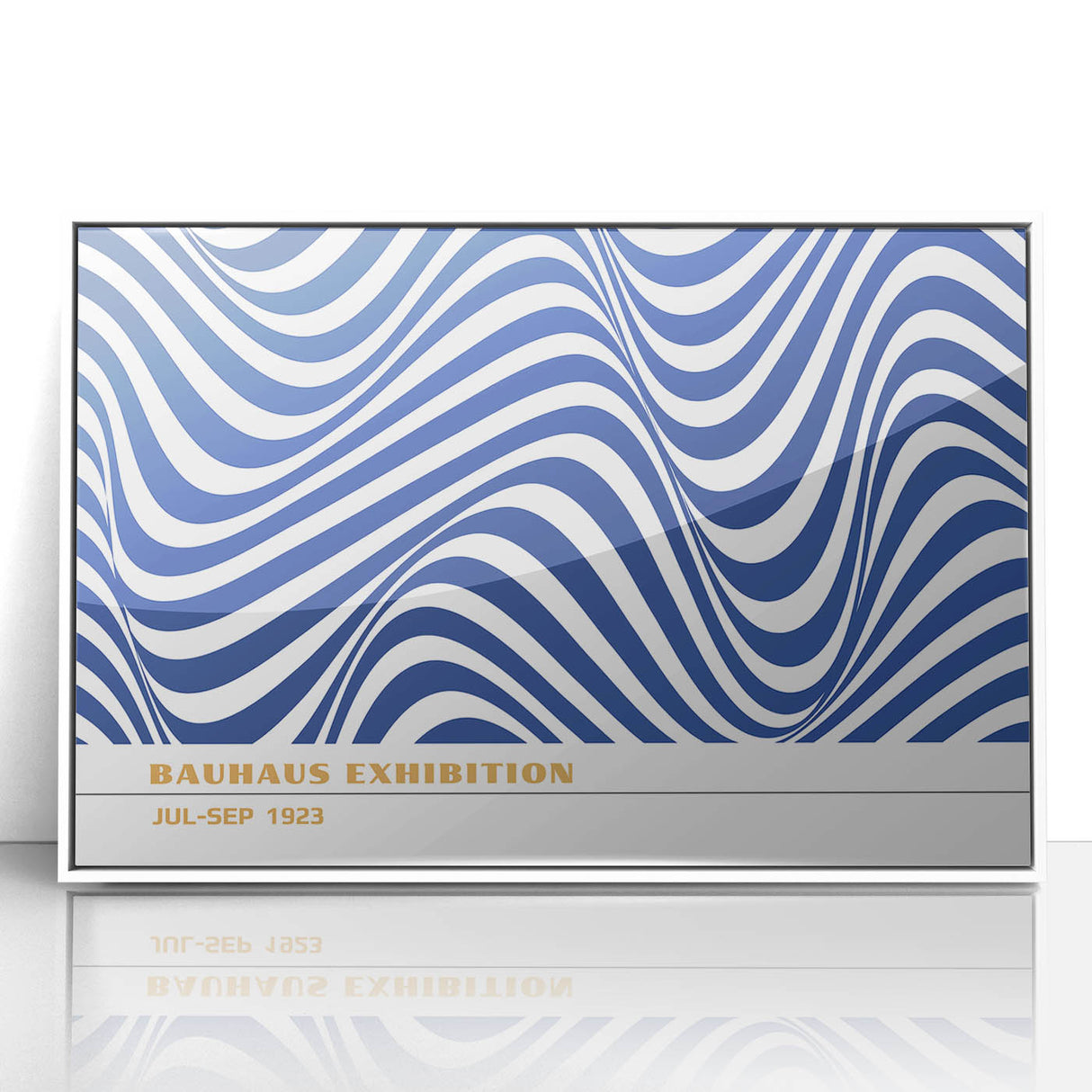 Bohemian Wall Art | Blue & White Eclectic Boho Decor Canvas Print